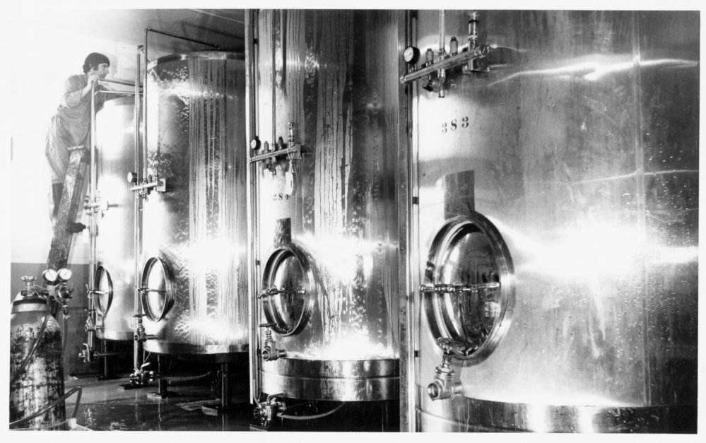 Wine fermentation tanks, Te Kauwhata