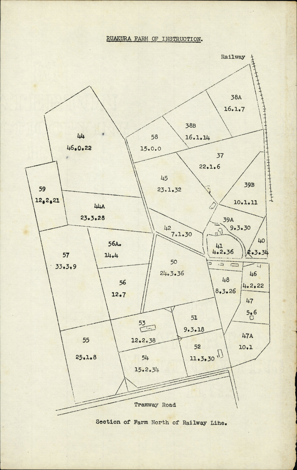 Ruakura Farm of Instruction: Fields and paddocks. 1. North of railway line