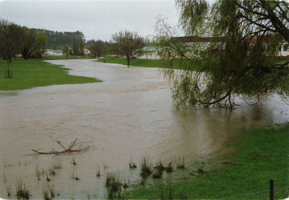Turitea stream in flood. 6. General flooding