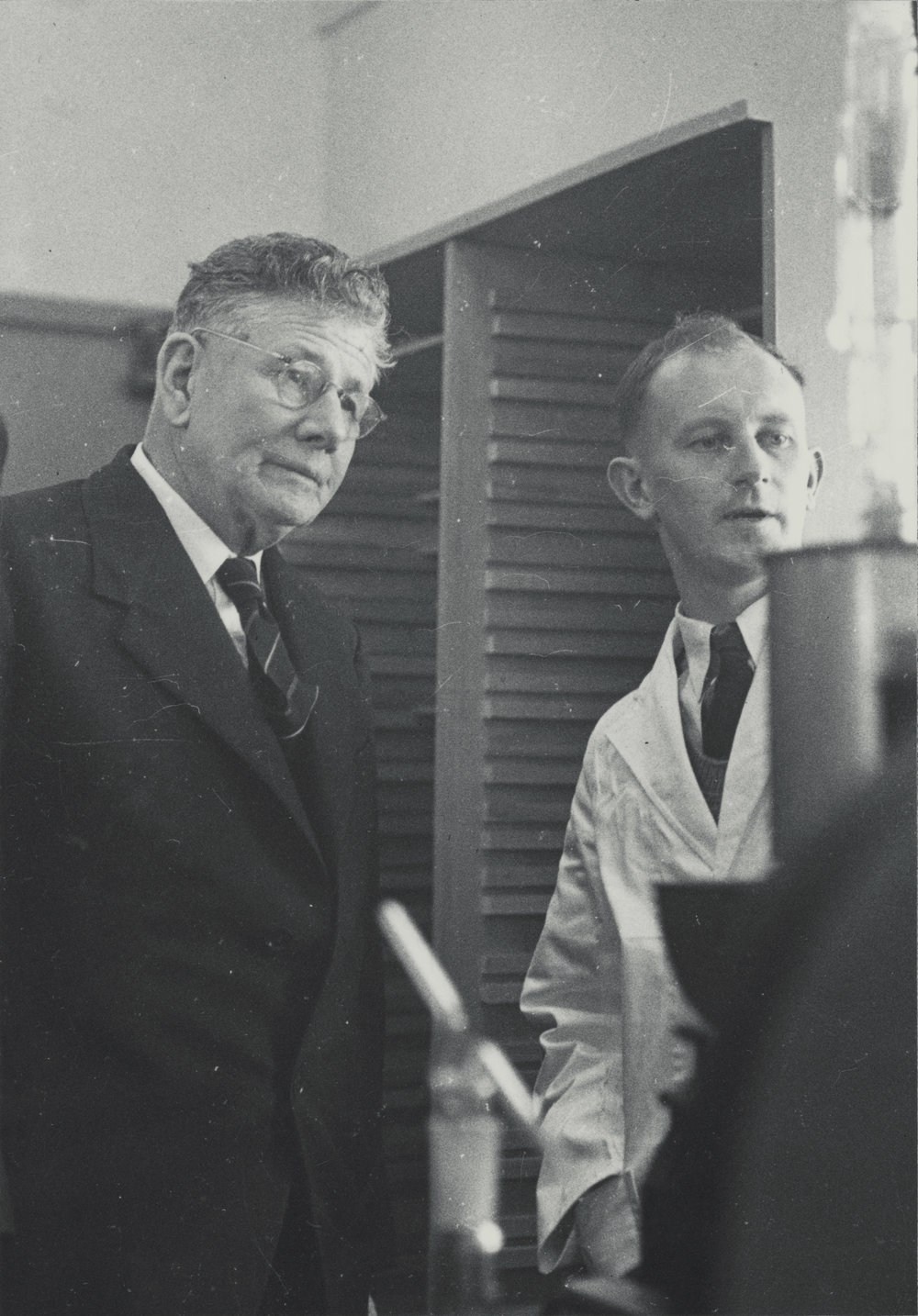 Opening of the Plant Chemistry Laboratory, Grasslands, 1946. 3. Ivan Turner and Dan Sullivan