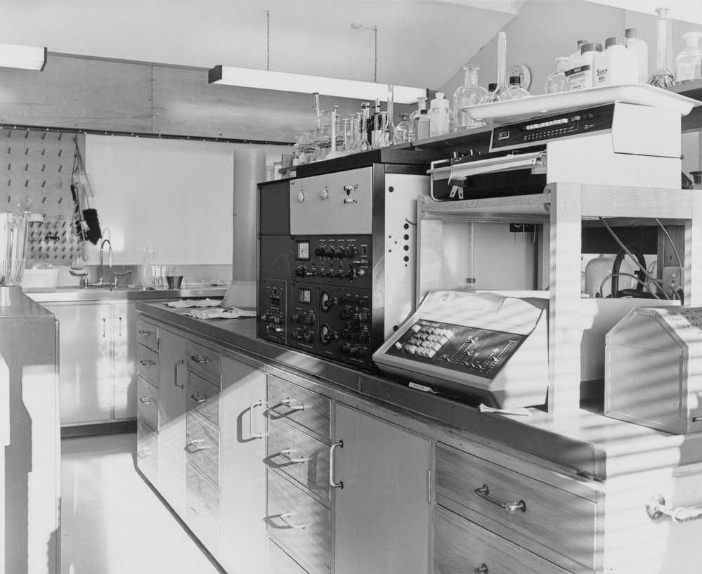 Invermay Soil Laboratory. 3. Equipment, machinery, and chemicals inside the Soil Laboratory
