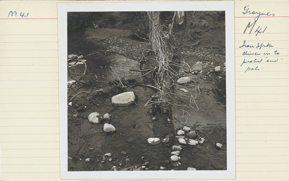 Groynes. 7. Iron spike and pole