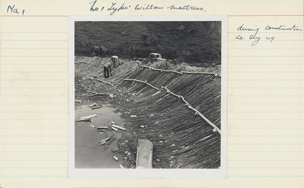 No. 1 type willow mattress. 1. During construction