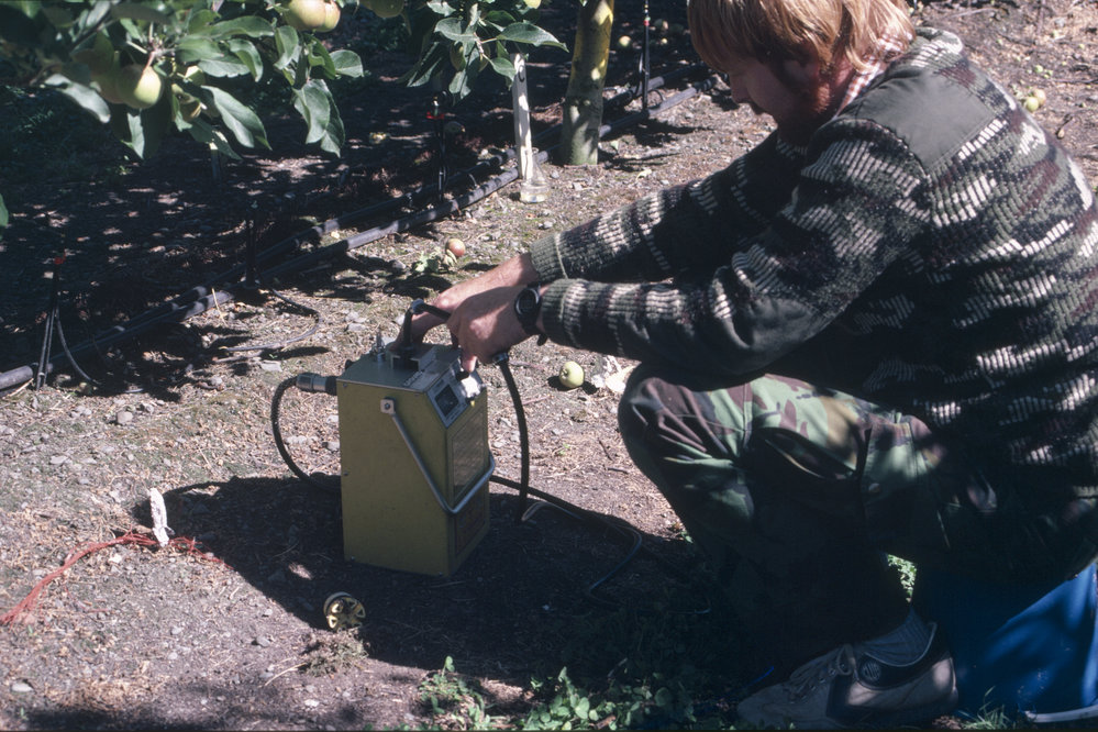 Soil moisture sensor. 1. In action