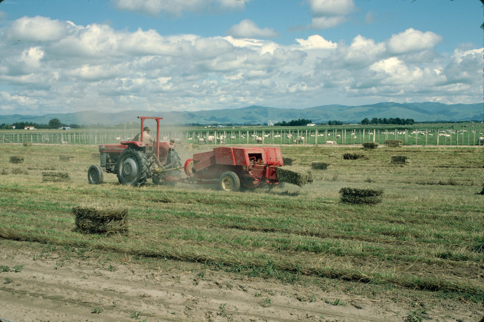 Aorangi Harvesting. 4. Hay baler