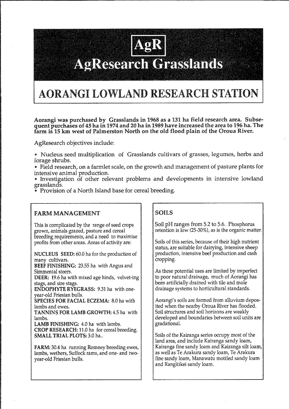 Aorangi Lowland Research Station