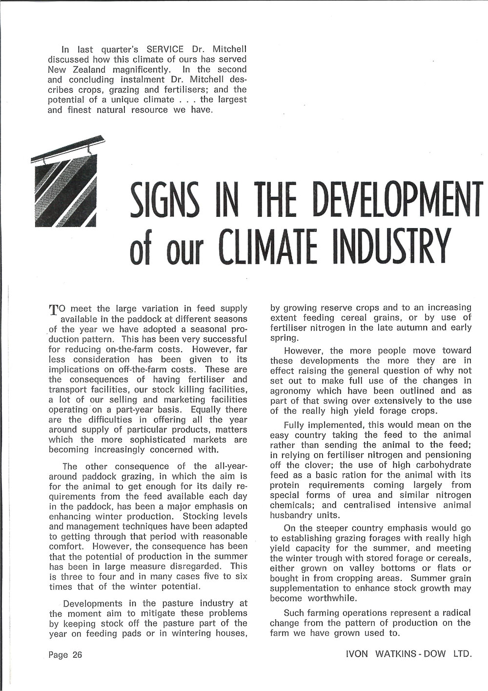 Dr. K. J. Mitchell - The Climate Industry