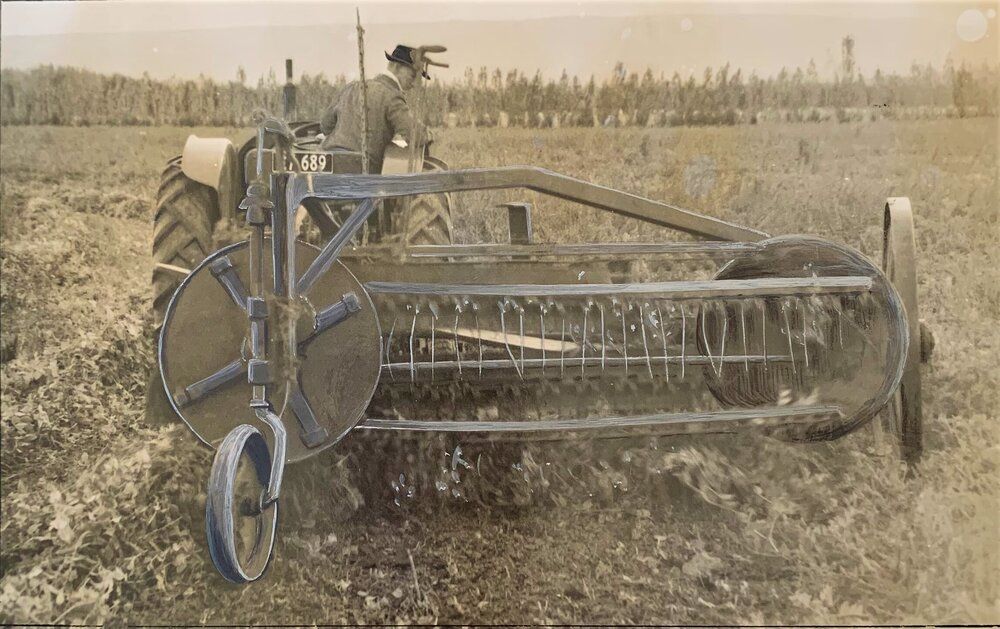 Tractor driven harvesting 