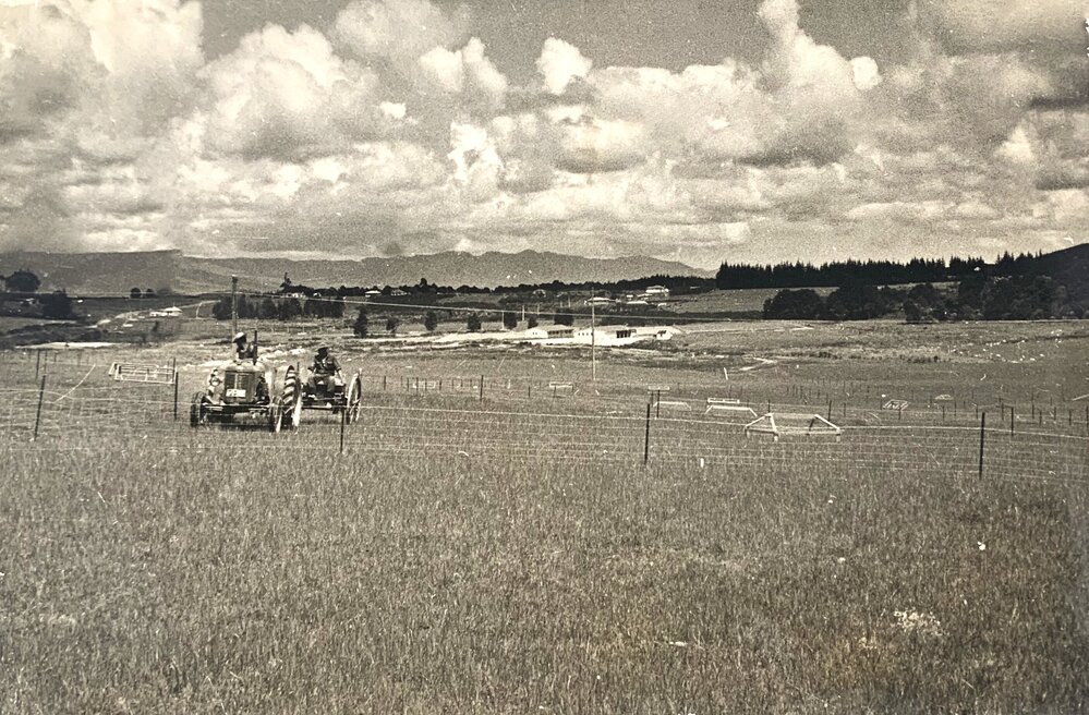 Tractors at work on Kaikohe farm