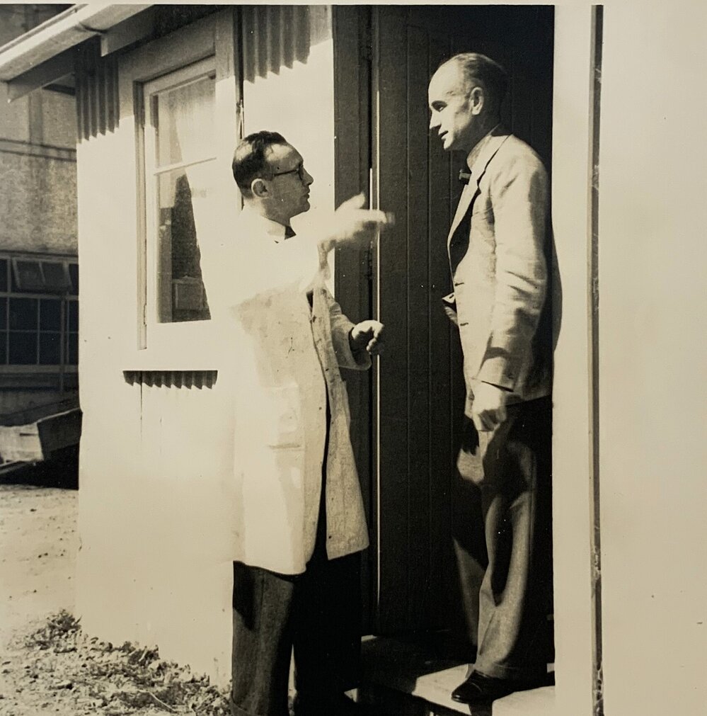 I. Reifer and James Melville at Grasslands