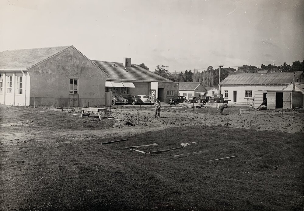 Grasslands under construction in 1953