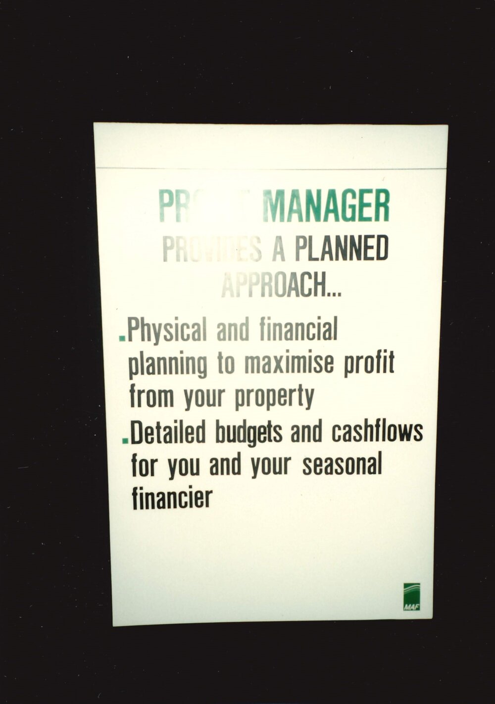 MAF - Project manager