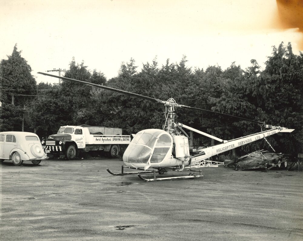 Helicopter on tarmac