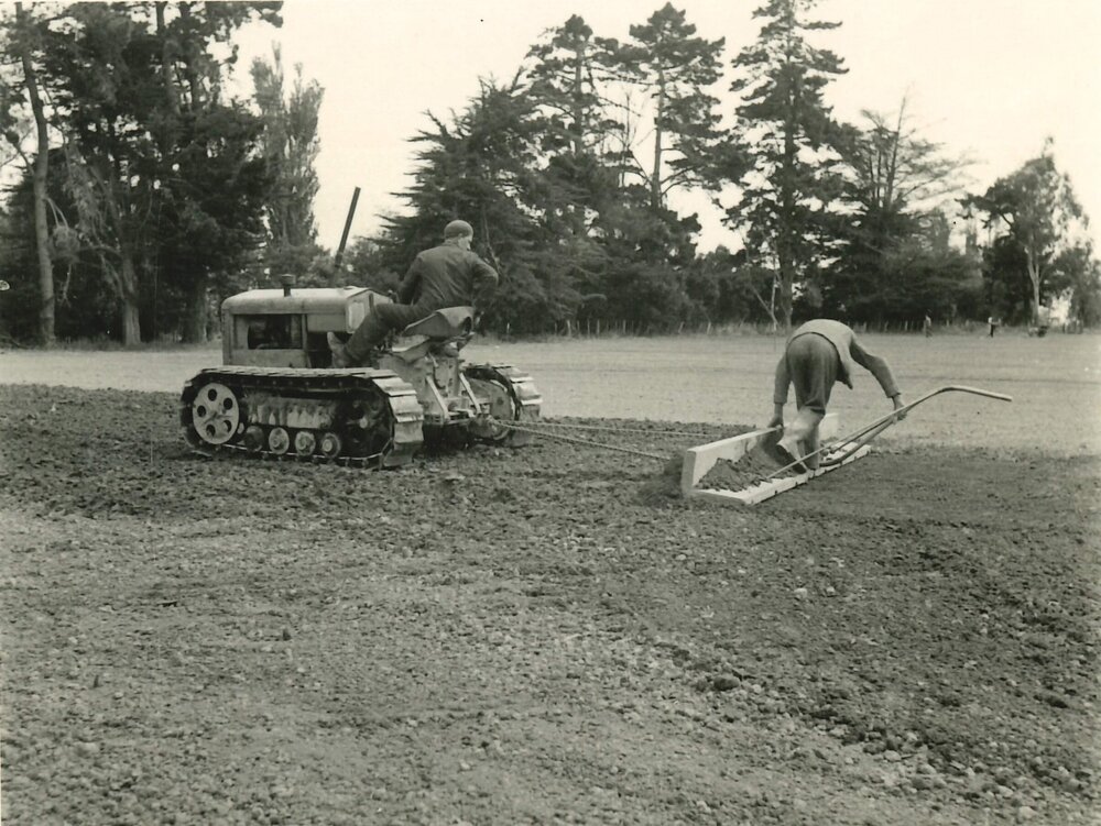 Tractor in the field