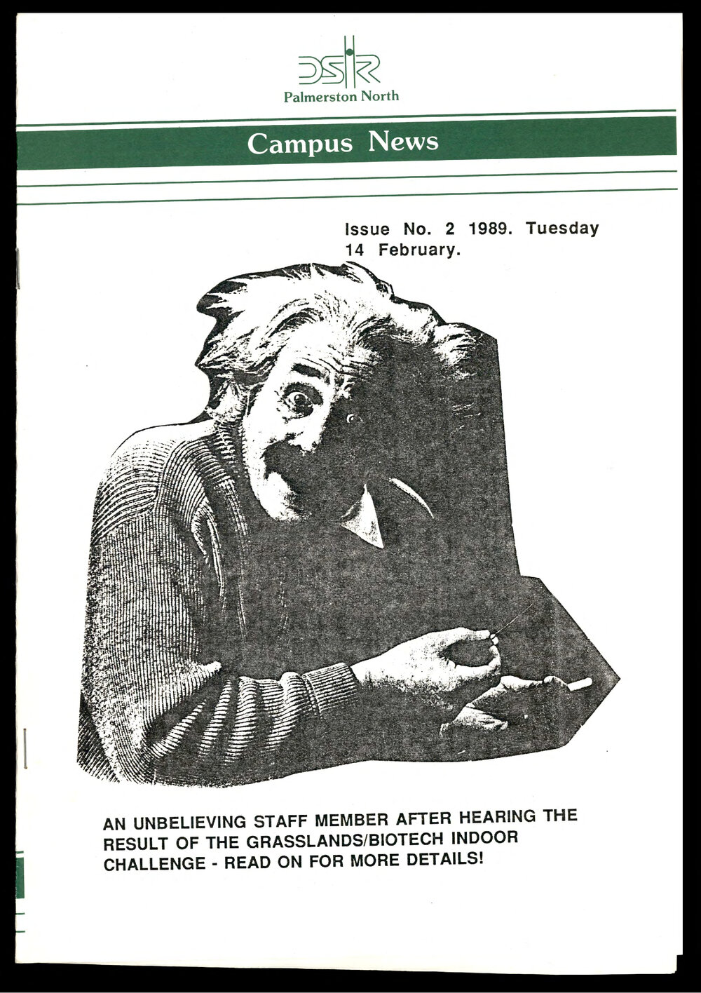 DSIR Palmerston North - Campus News: Issue No. 2 - 14 February 1989
