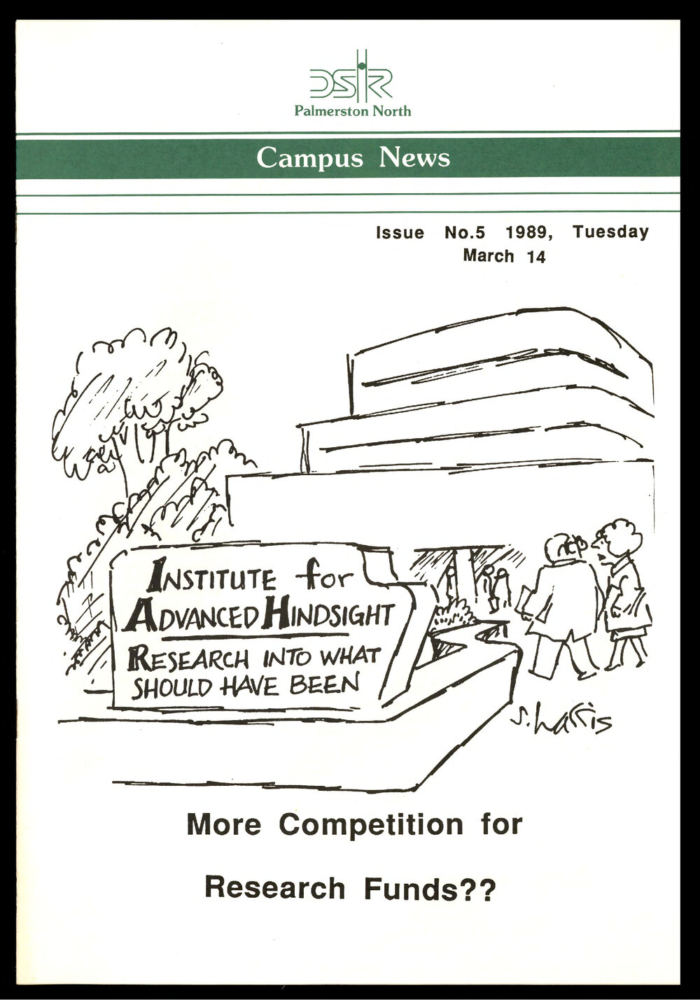 DSIR Palmerston North - Campus News: Issue No. 5 - 14 March 1989