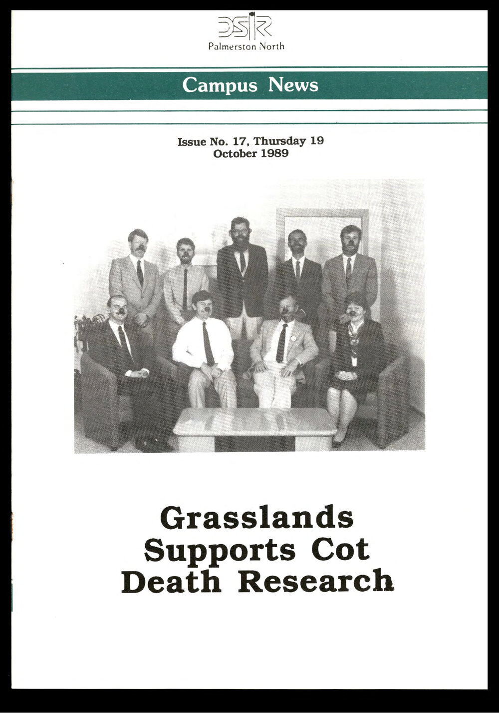 DSIR Palmerston North - Campus News: Issue No. 17 - 19 October 1989