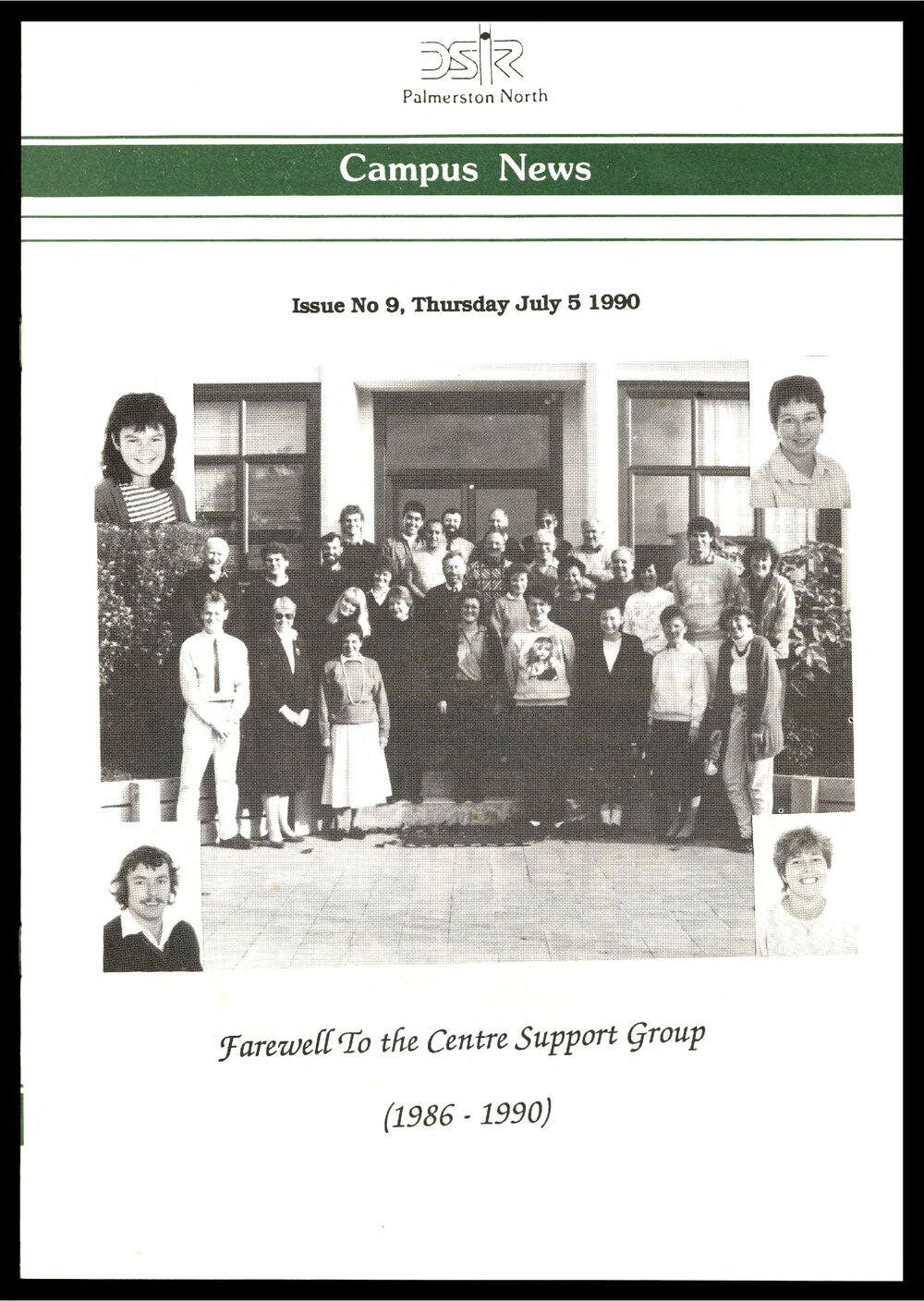 DSIR Palmerston North - Campus News: Issue No. 9 - 5 July 1990
