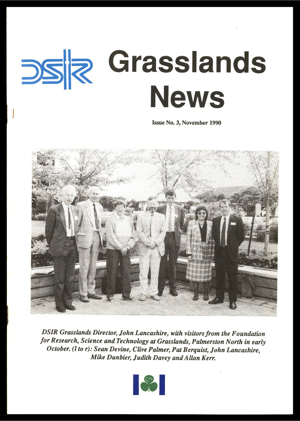 DSIR - Grasslands News - November 1990 - Issue No. 3