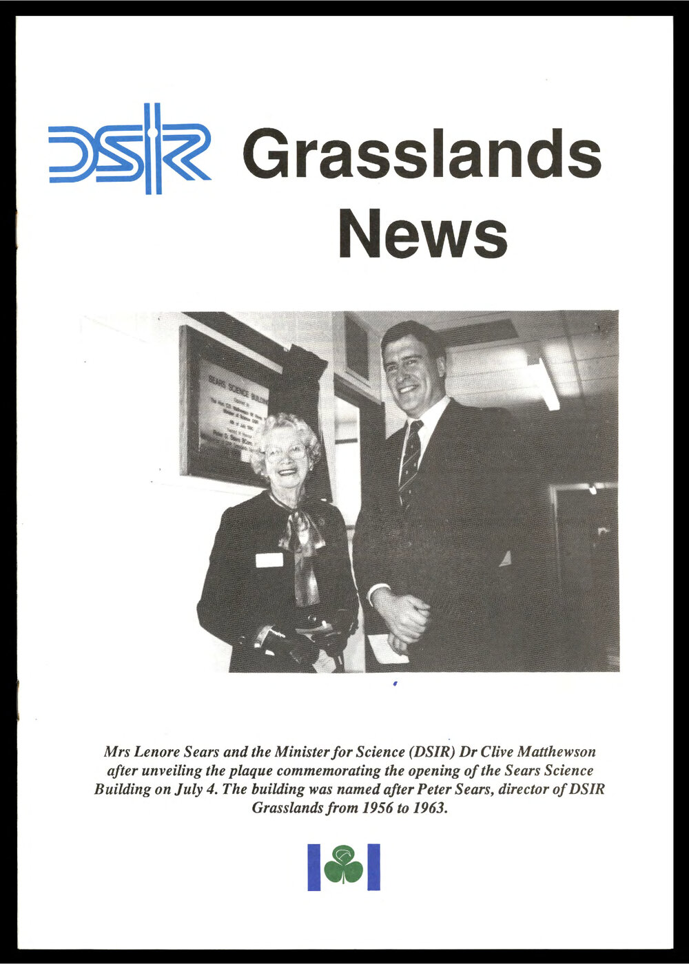 DSIR - Grasslands News - September 1990 - Issue No. 1