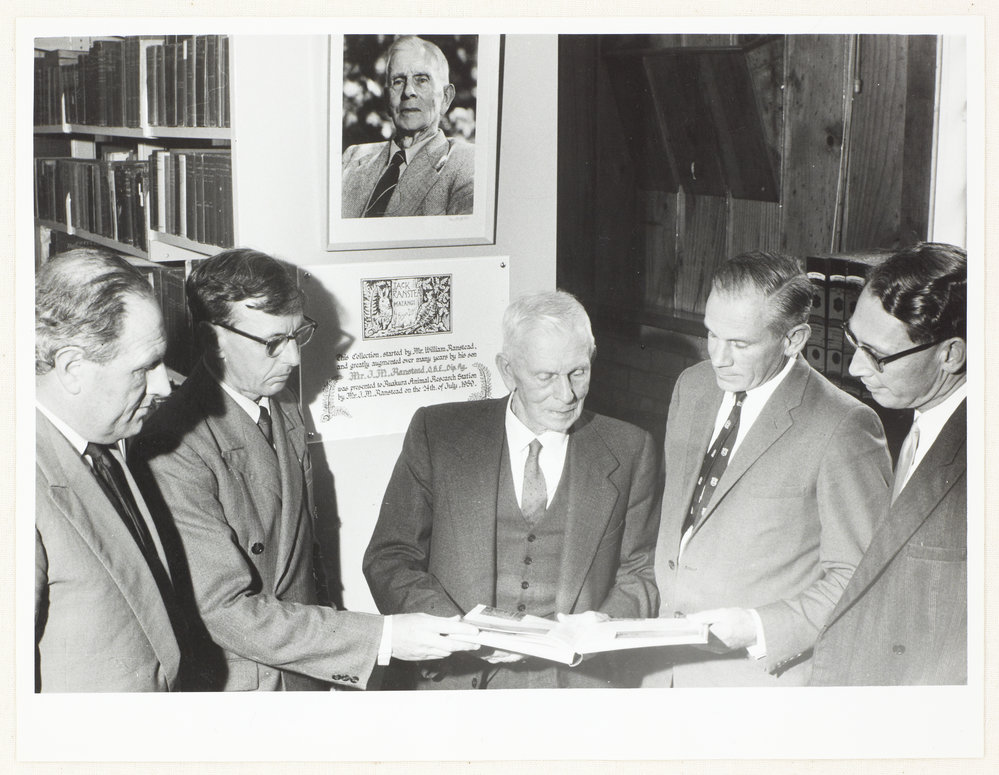 Ranstead and others in the Ruakura Library