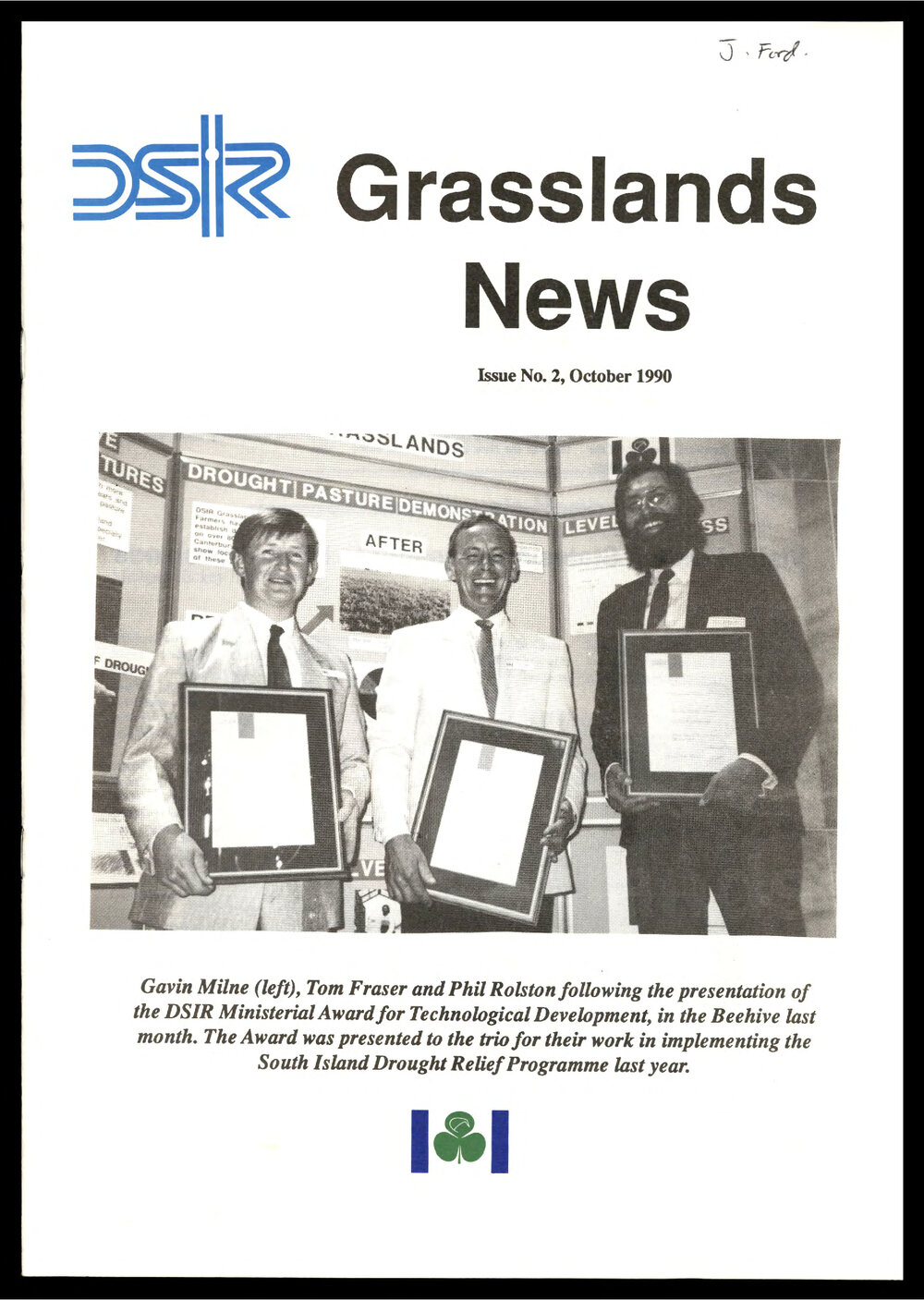 DSIR - Grasslands News - October 1990 - Issue No. 2