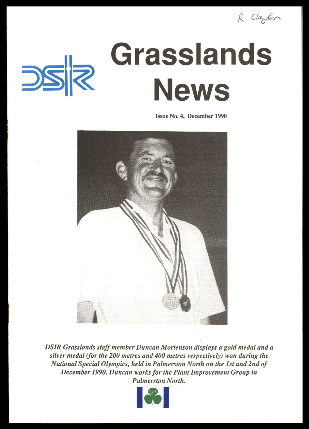 DSIR - Grasslands News - December 1990 - Issue No. 4