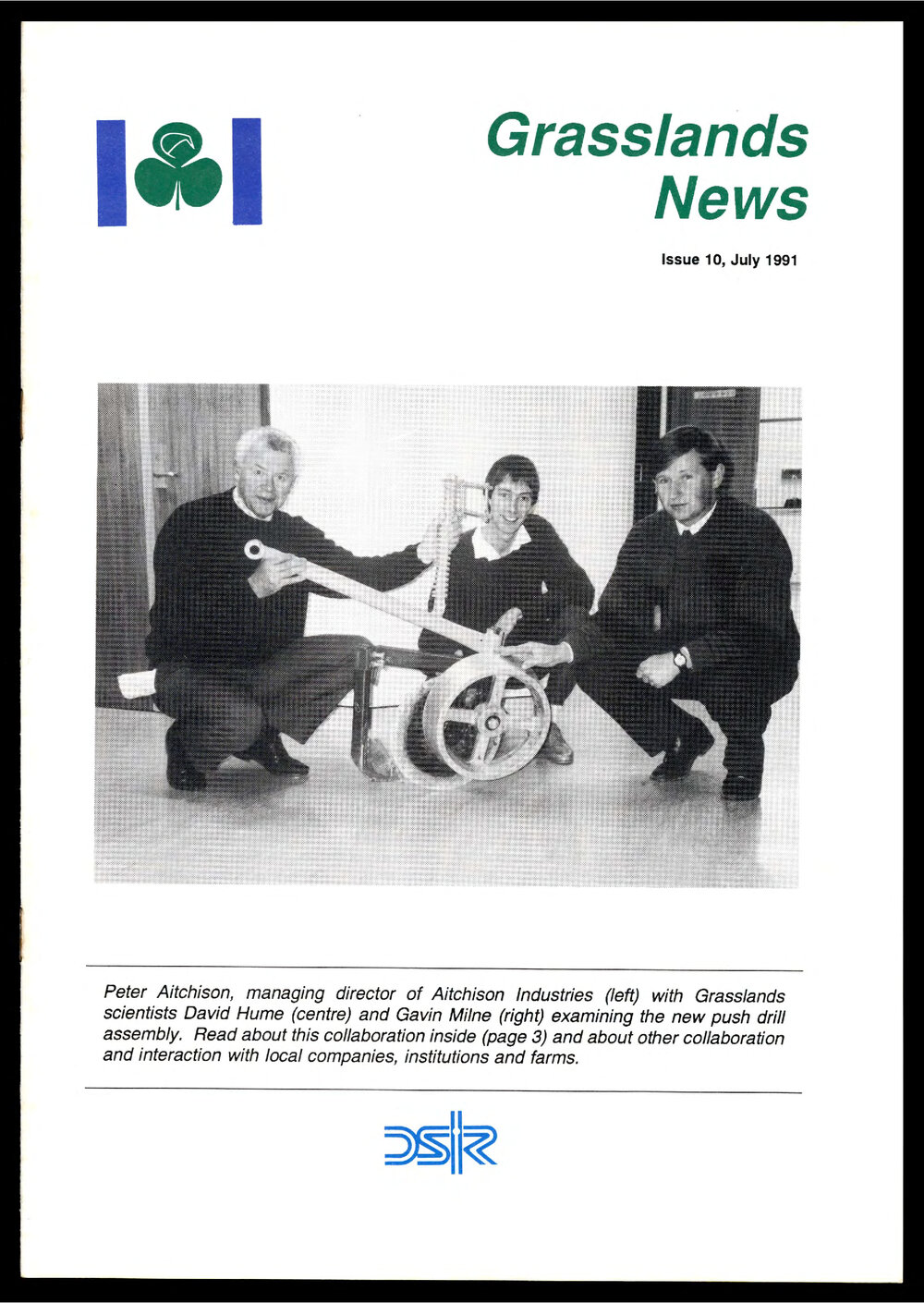 DSIR - Grasslands News - July 1991 - Issue No. 10