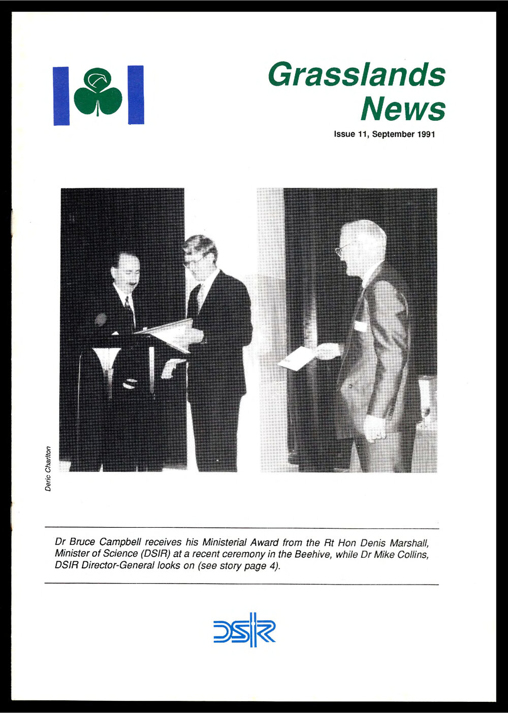 DSIR - Grasslands News - September 1991 - Issue No. 11