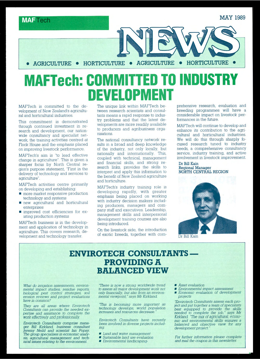 MAFTech News - Date: May 1989