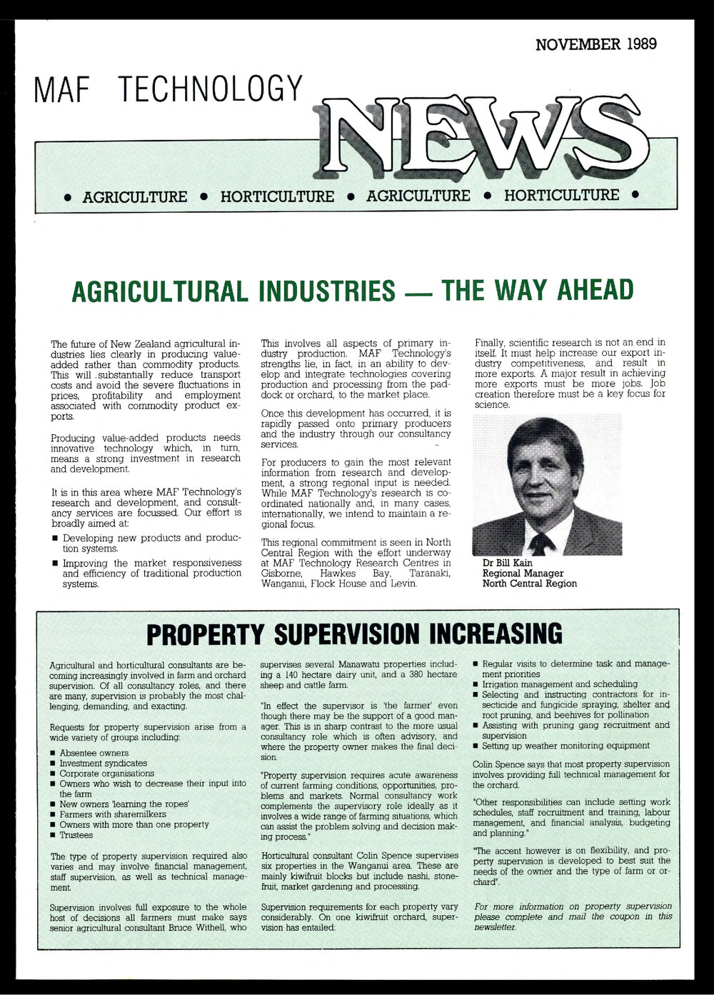 MAFTech News - Date: November 1989