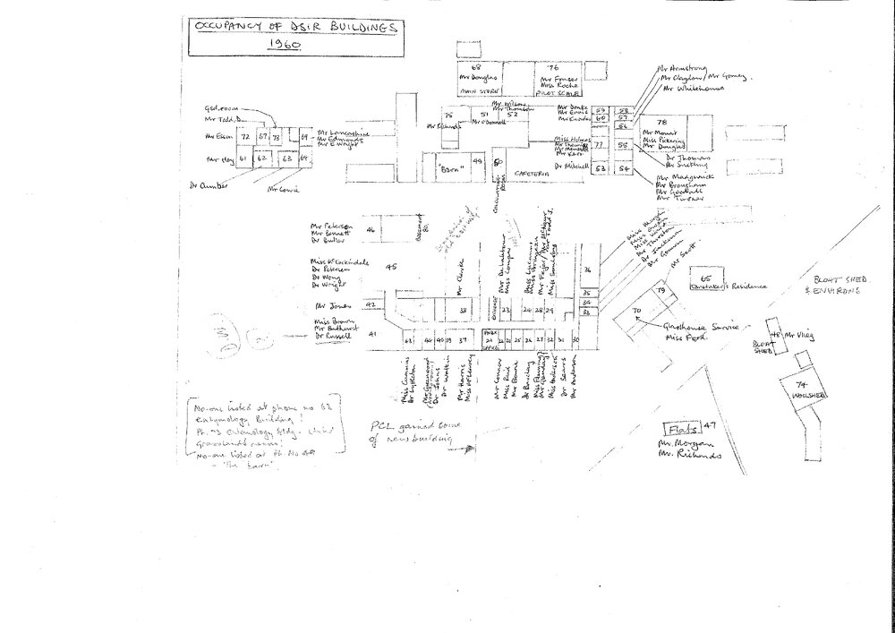 Occupancy of DSIR Buildings in 1960