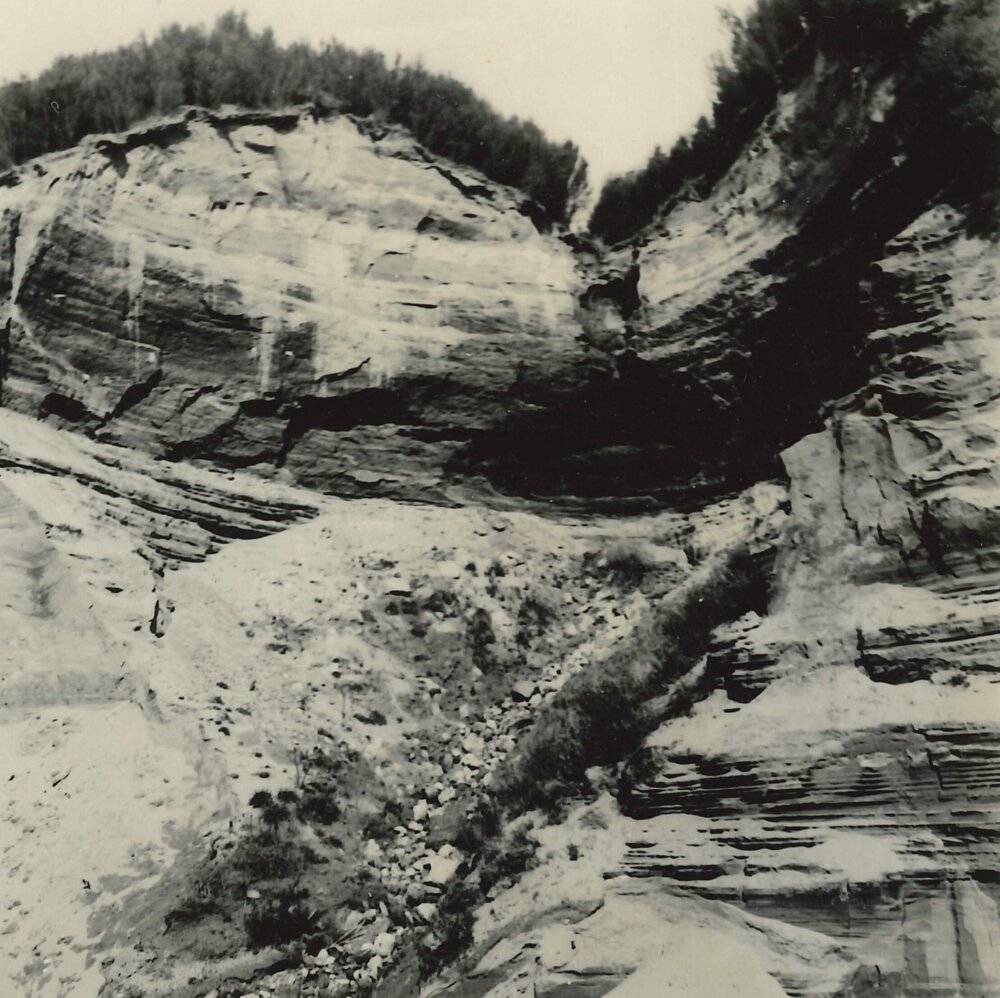 Eroded cliff face - 1