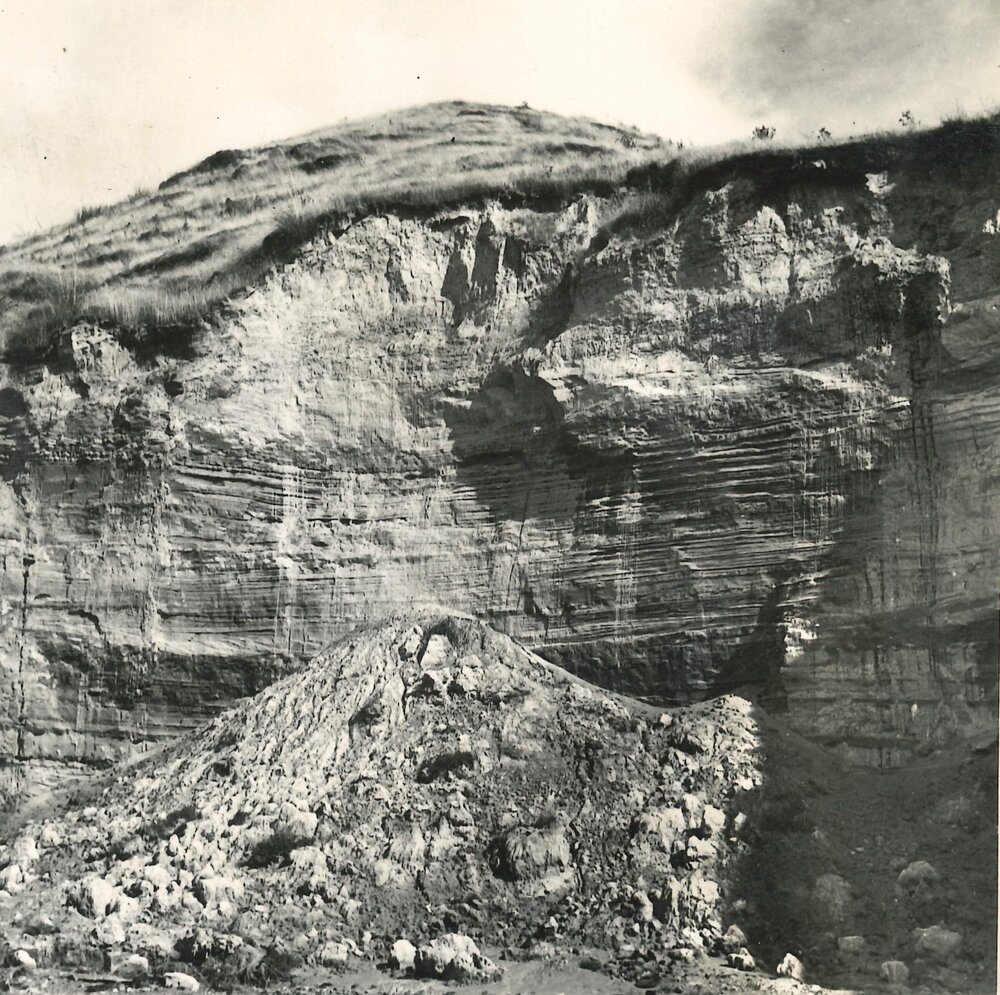Eroded cliff face