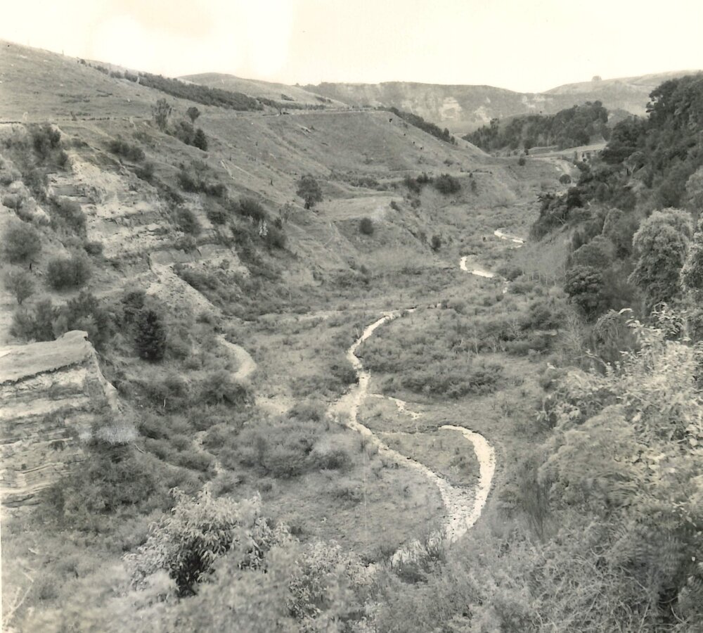 Valley floor waterway - 1958