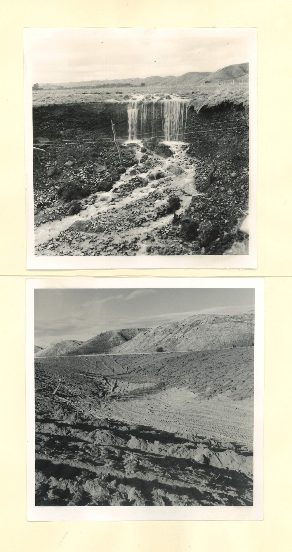 Before and after - earthworks