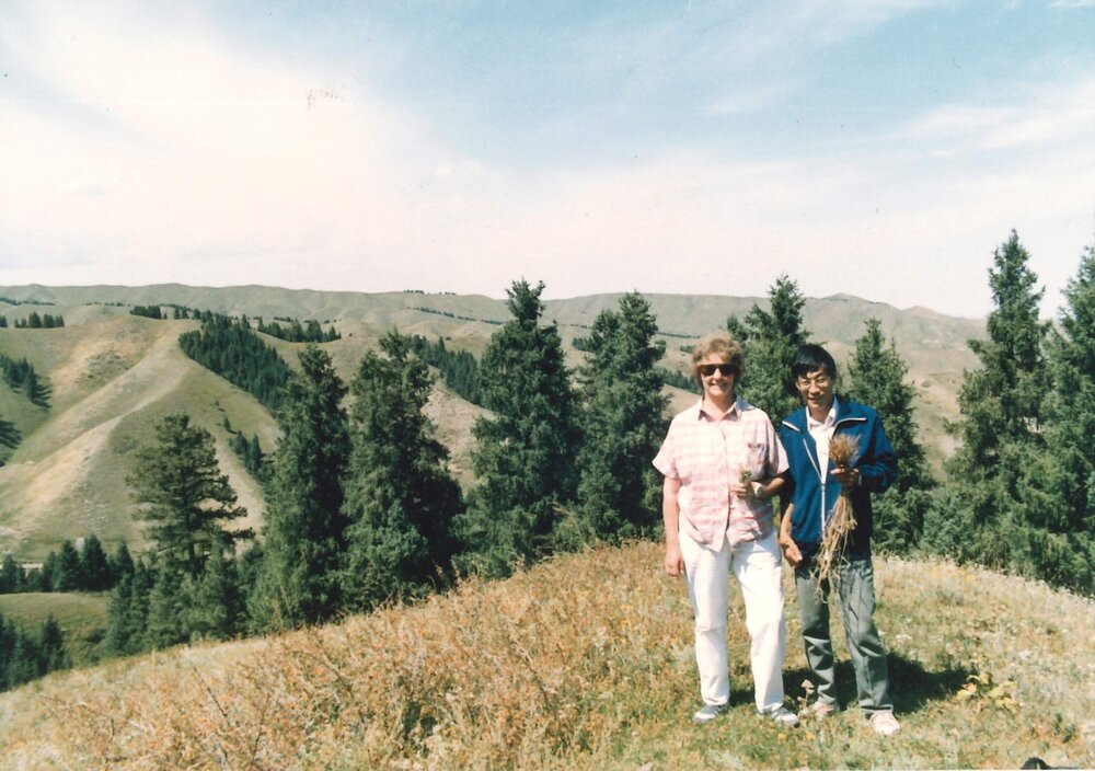 Margot Forde and friend