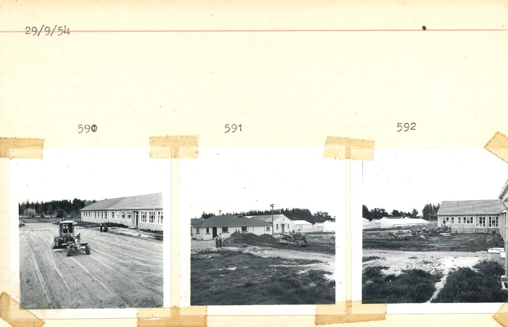 Digger preparing site - 5