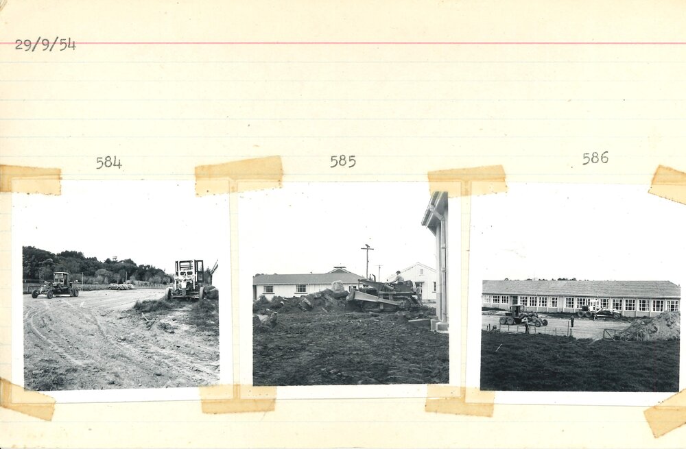 Digger preparing site - 3