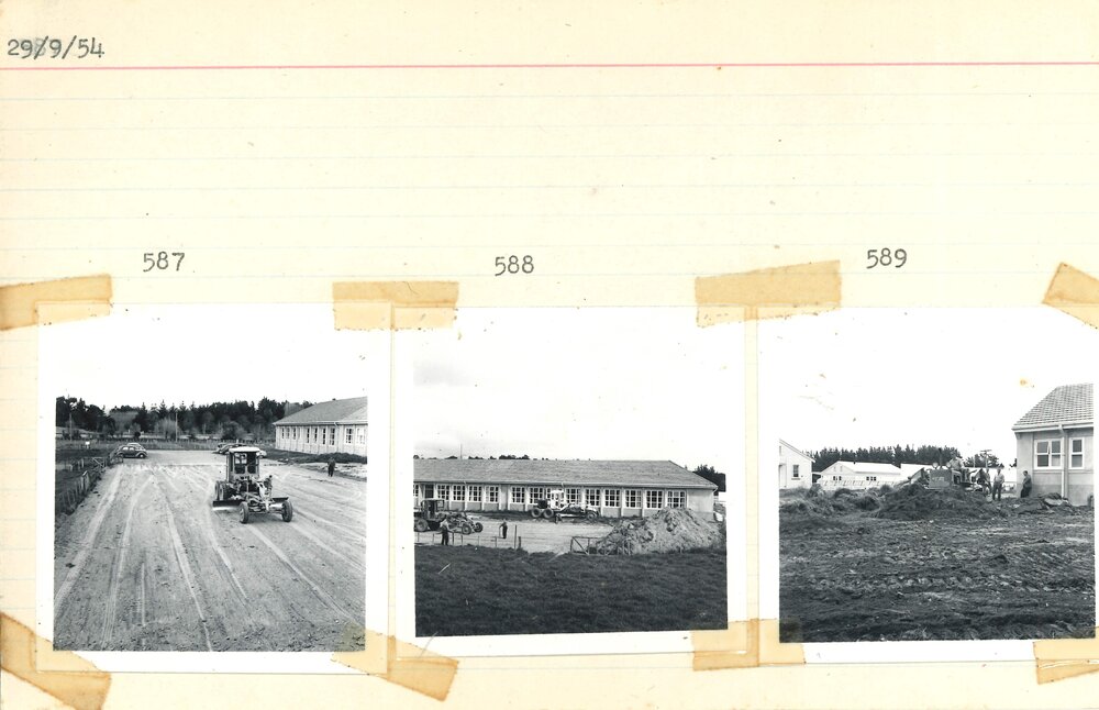 Digger preparing site - 4