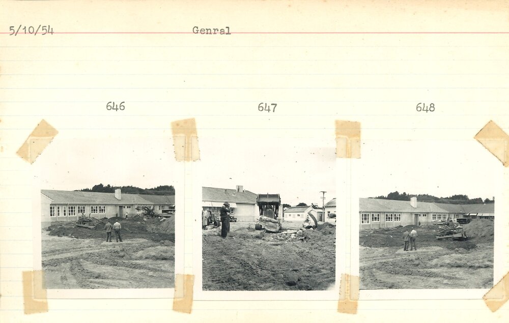 Earth moving project at site