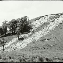 Scarring after a land slip