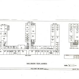Grasslands - main building room plan - 1966