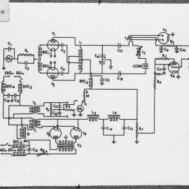 Wiring diagram of a dielectric heater