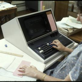 Punch card data entry