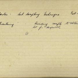 Soil sampling 3: quartering the sample: reverse of card