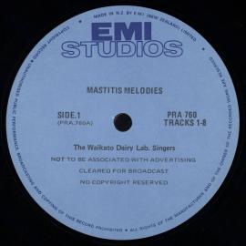 Mastitis Melodies: a musical message to farmers: record label