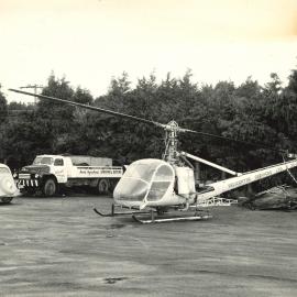 Helicopter on tarmac