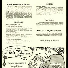 DSIR Newsletter - Number 11 - Date: 19 November 1979