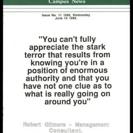 DSIR Palmerston North - Campus News: Issue No. 11 - 14 June 1989